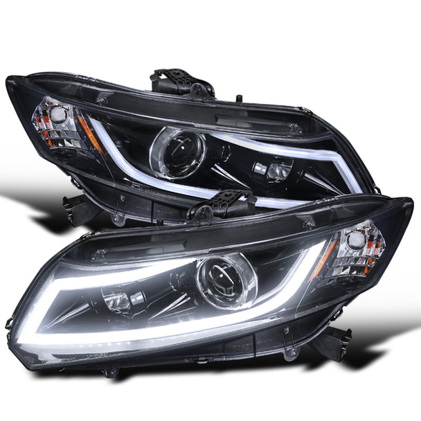 Sober skør hjemme 2012-2013 Honda Civic Coupe/ 2012-2015 Civic Sedan LED Bar Projector H –  OMO Motorsports.