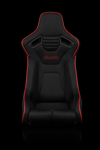 ELITE-R FIXED BACK - ( BLACK CLOTH | RED PIPING )