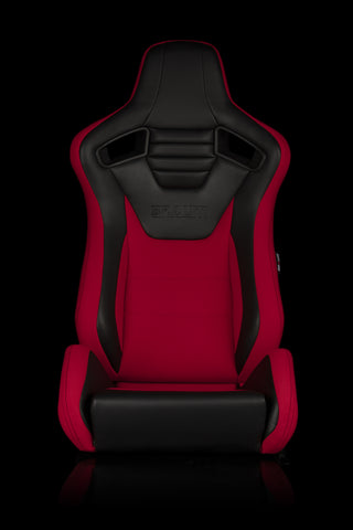 ELITE-S Racing Sport Seats - Black & Red