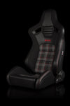 ELITE-S Racing Sport Seats - Black & Red Plaid