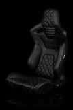 ELITE-X SERIES RACING SEATS - ( DIAMOND ED. | BLACK PIPING ) – PAIR