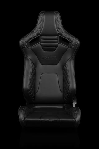 ELITE-X SERIES RACING SEATS - ( DIAMOND ED. | GREY STITCHING ) – PAIR