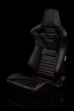 ELITE-X SERIES RACING SEATS - (RED STITCHING | VERSION 2) – PAIR