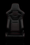 ELITE-X SERIES RACING SEATS - (RED STITCHING | VERSION 2) – PAIR