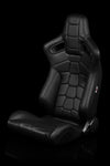 ELITE-X SERIES RACING SEATS - (BLACK KOMODO EDITION) – PAIR