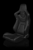 ELITE-X SERIES RACING SEATS - (WHITE STITCHING) – PAIR