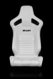 ELITE-X SERIES RACING SEATS - (WHITE LEATHERETTE) – PAIR