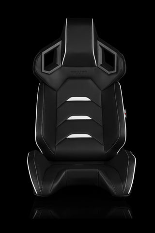 Alpha-X Racing Seats - Black / White