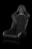 FALCON-S SERIES - (BLACK ALCANTARA | WHITE STITCHING)