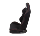 Reclinable Seat - [Type R-Black/Red Stitching]