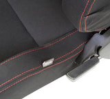 Reclinable Seat - [Type R-Black/Red Stitching]