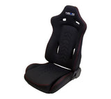 Reclinable Seat - [Arrow-Cloth Black/Red Stitch]