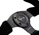 NRG Innovations Racing Steering Wheel Suede - Black