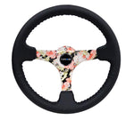 NRG Innovations Reinforced Steering Wheel - Black/Floral