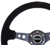 NRG Innovations Reinforced Steering Wheel - Black Suede