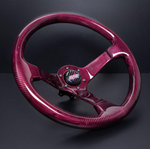 Full Maroon Carbon Fiber Steering Wheel