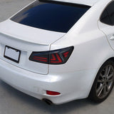 2006-2008 Lexus IS250/IS350 LED Tail Lights & Trunk Lights (Black Housing/Clear Lens)