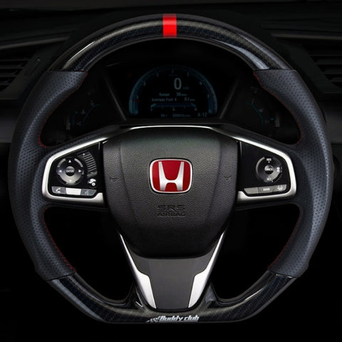 BUDDY CLUB STEERING WHEEL: CIVIC 16-21 INCLUDING TYPE R 17-21 (CARBON)