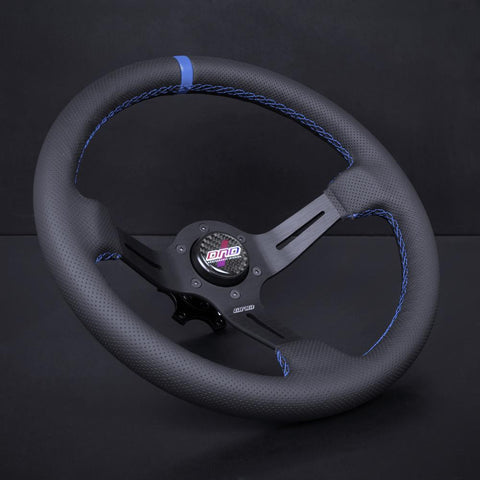 Perforated Leather Race Wheel - Blue